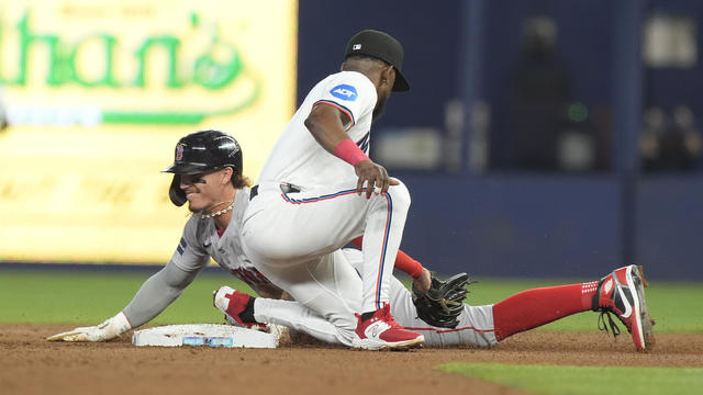 Red Sox Marlins Baseball 