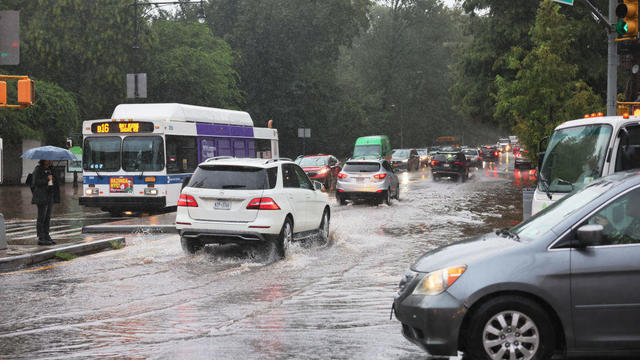 Heavy Rains Cause Flash Flooding In Parts Of New York City 