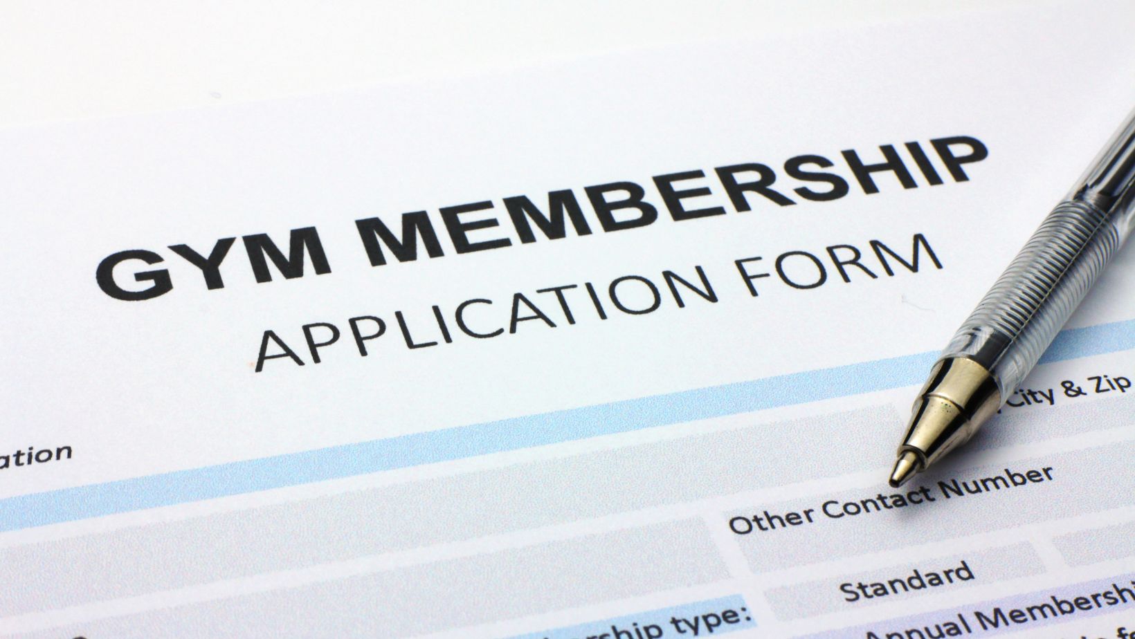 simple gym membership joining and renewal process. 